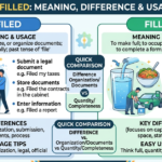 Filed vs Filled Meaning, Difference & Easy Usage Guide