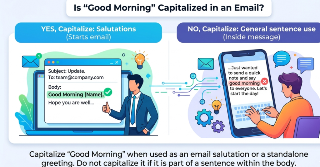 Is “Good Morning” Capitalized in an Email?