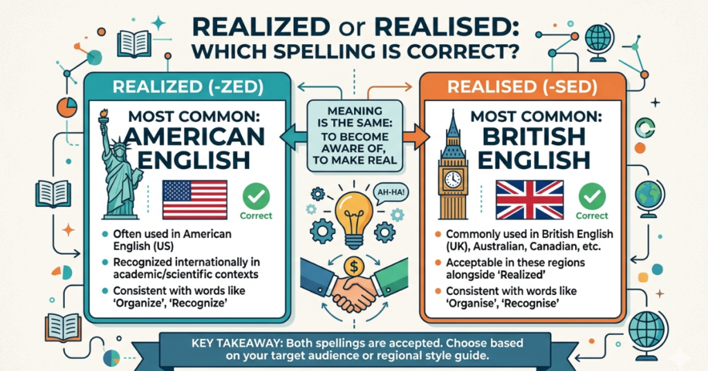 Realized or Realised Which Spelling Is Correct