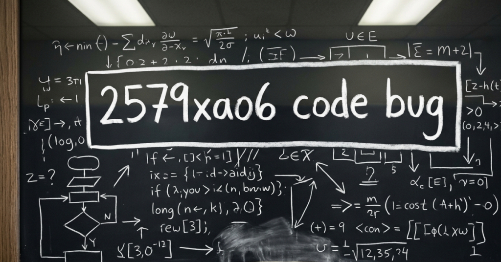 2579xao6 Code Bug: What It Means and How to Fix It