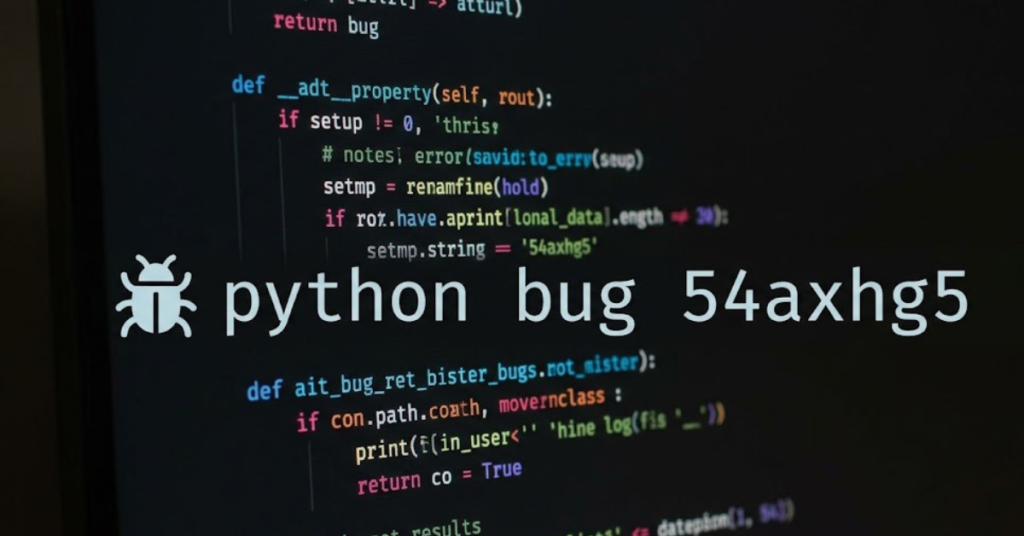 Python Bug 54axhg5: Causes, Fixes, and Solutions