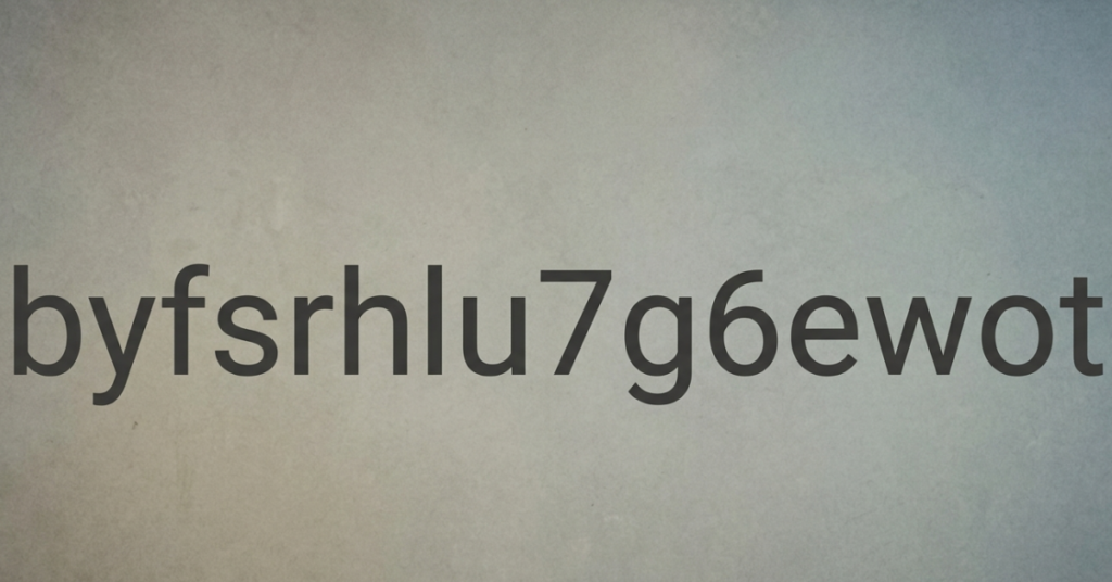 What Is byfsrhlu7g6ewot? Meaning Explained
